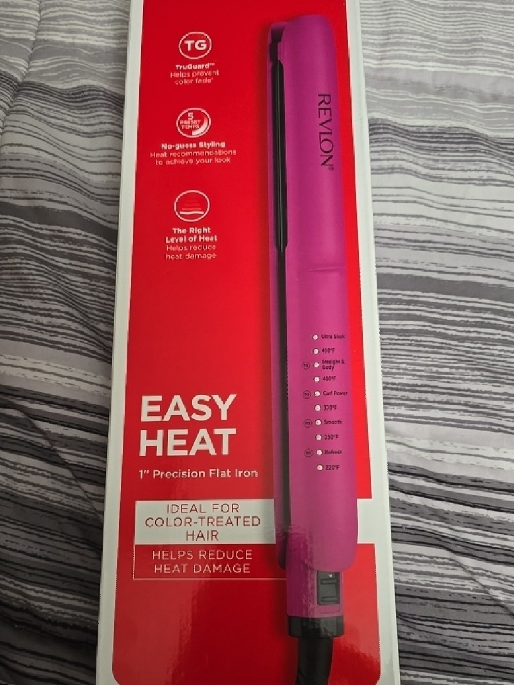 Revlon Easy Heat 1" Precision Flat Iron - Hot Pink